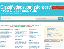 Tablet Screenshot of classifiedadsubmissionservice.com